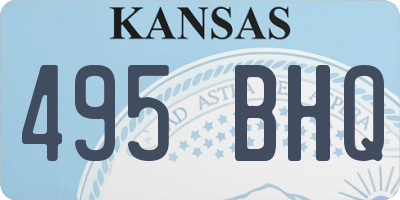 KS license plate 495BHQ