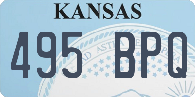 KS license plate 495BPQ