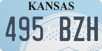 KS license plate 495BZH