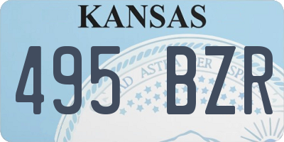KS license plate 495BZR