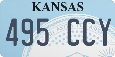 KS license plate 495CCY