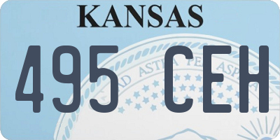 KS license plate 495CEH
