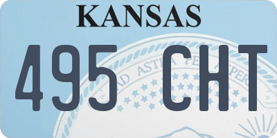 KS license plate 495CHT