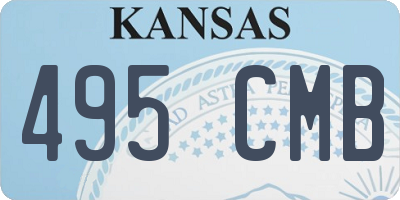 KS license plate 495CMB