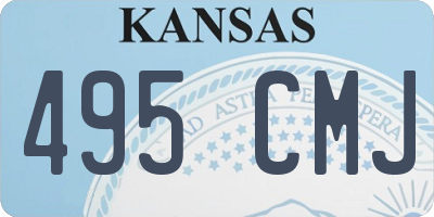 KS license plate 495CMJ