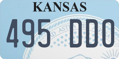 KS license plate 495DDO