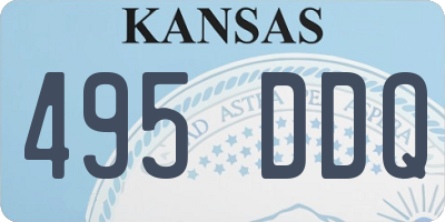 KS license plate 495DDQ