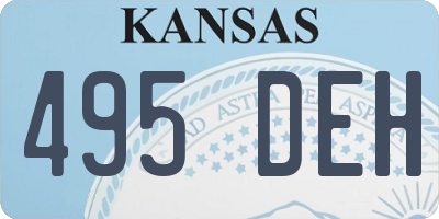 KS license plate 495DEH
