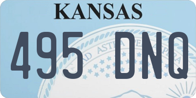 KS license plate 495DNQ