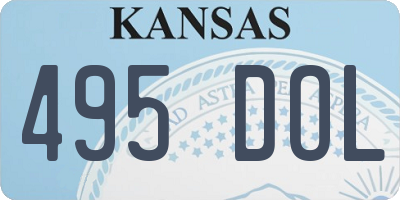 KS license plate 495DOL