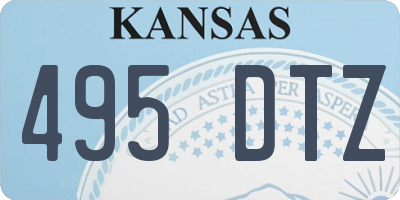 KS license plate 495DTZ