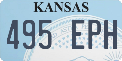 KS license plate 495EPH