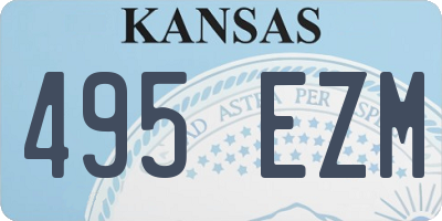 KS license plate 495EZM