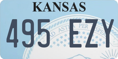 KS license plate 495EZY