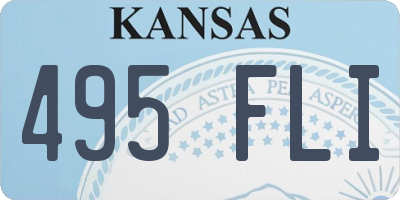 KS license plate 495FLI