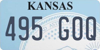 KS license plate 495GOQ