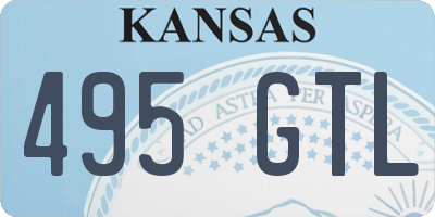 KS license plate 495GTL