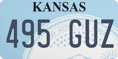 KS license plate 495GUZ