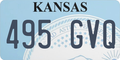 KS license plate 495GVQ