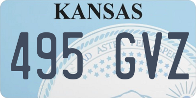 KS license plate 495GVZ