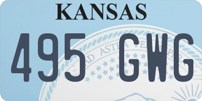 KS license plate 495GWG