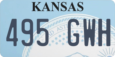 KS license plate 495GWH