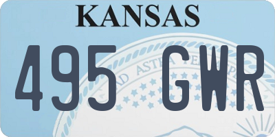 KS license plate 495GWR