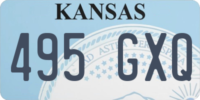 KS license plate 495GXQ