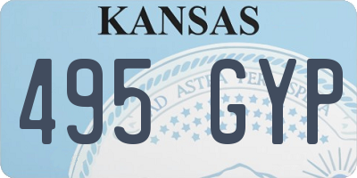 KS license plate 495GYP