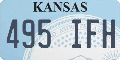 KS license plate 495IFH
