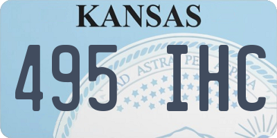 KS license plate 495IHC