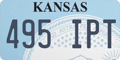 KS license plate 495IPT