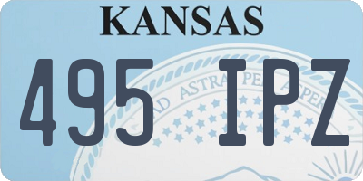 KS license plate 495IPZ