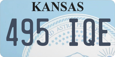 KS license plate 495IQE
