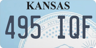 KS license plate 495IQF