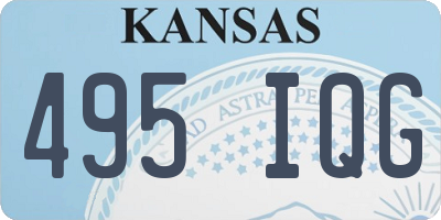 KS license plate 495IQG
