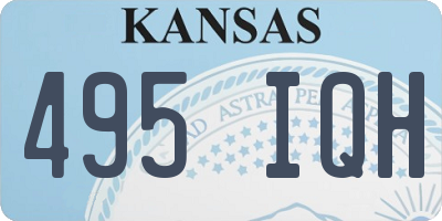 KS license plate 495IQH