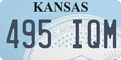KS license plate 495IQM