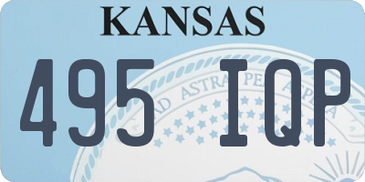 KS license plate 495IQP
