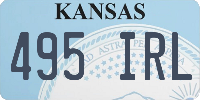 KS license plate 495IRL