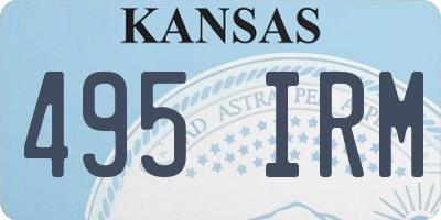 KS license plate 495IRM