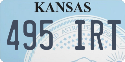 KS license plate 495IRT