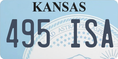 KS license plate 495ISA
