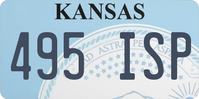 KS license plate 495ISP