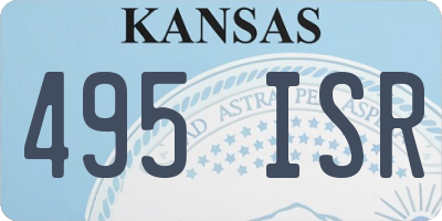 KS license plate 495ISR