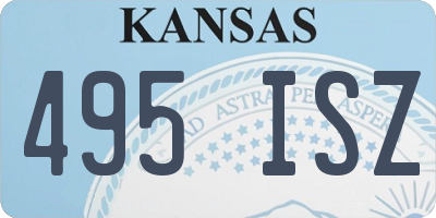 KS license plate 495ISZ