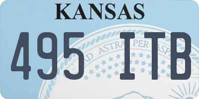 KS license plate 495ITB