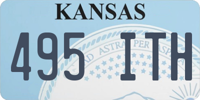 KS license plate 495ITH