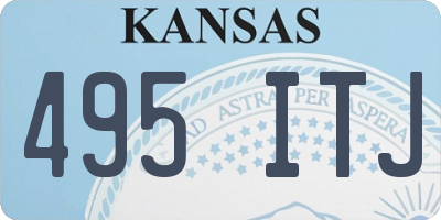 KS license plate 495ITJ