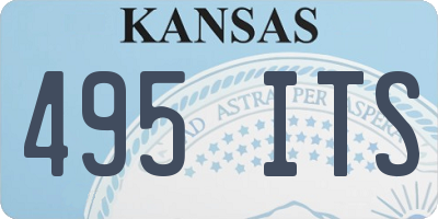 KS license plate 495ITS